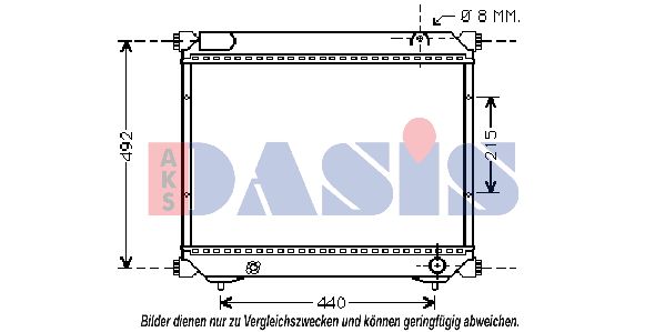 AKS DASIS Radiators, Motora dzesēšanas sistēma 322003N